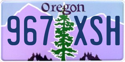 OR license plate 967XSH