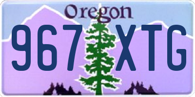 OR license plate 967XTG