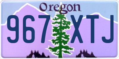 OR license plate 967XTJ