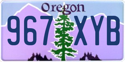 OR license plate 967XYB