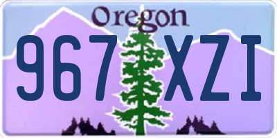 OR license plate 967XZI