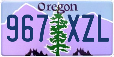 OR license plate 967XZL