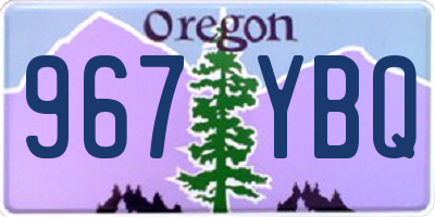 OR license plate 967YBQ