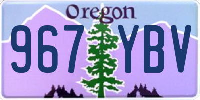 OR license plate 967YBV
