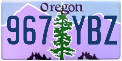 OR license plate 967YBZ