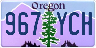OR license plate 967YCH