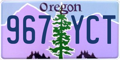 OR license plate 967YCT