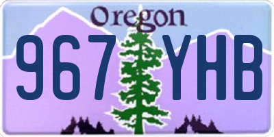 OR license plate 967YHB