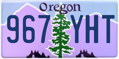 OR license plate 967YHT