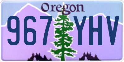 OR license plate 967YHV