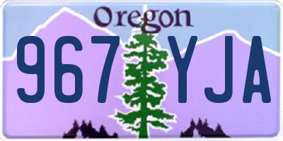 OR license plate 967YJA