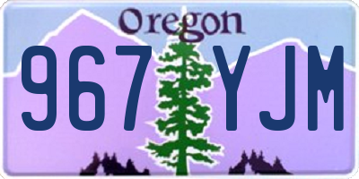 OR license plate 967YJM