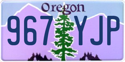 OR license plate 967YJP