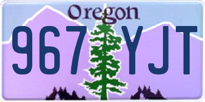 OR license plate 967YJT