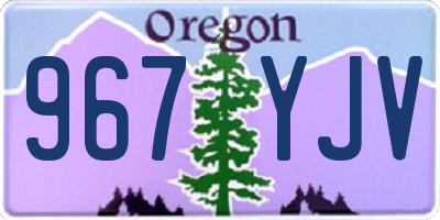 OR license plate 967YJV