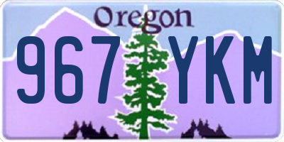 OR license plate 967YKM