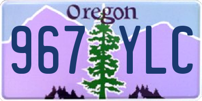 OR license plate 967YLC