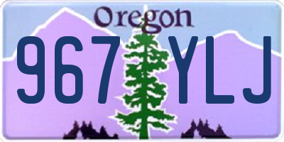 OR license plate 967YLJ