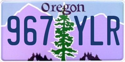 OR license plate 967YLR