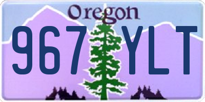OR license plate 967YLT