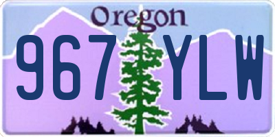 OR license plate 967YLW