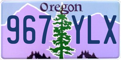 OR license plate 967YLX