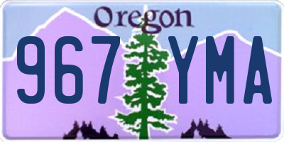 OR license plate 967YMA