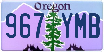 OR license plate 967YMB