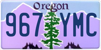 OR license plate 967YMC