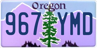 OR license plate 967YMD