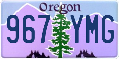 OR license plate 967YMG