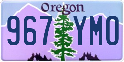 OR license plate 967YMO