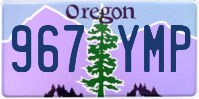 OR license plate 967YMP