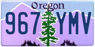 OR license plate 967YMV