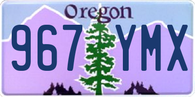 OR license plate 967YMX