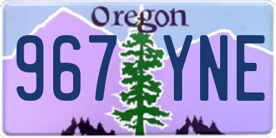 OR license plate 967YNE