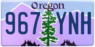 OR license plate 967YNH