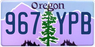 OR license plate 967YPB
