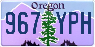 OR license plate 967YPH