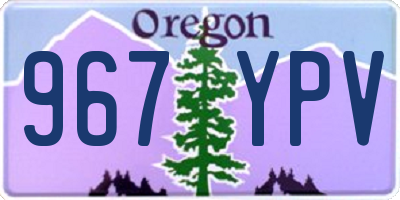 OR license plate 967YPV