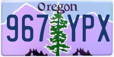OR license plate 967YPX