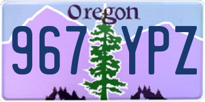 OR license plate 967YPZ