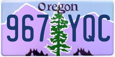 OR license plate 967YQC