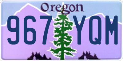 OR license plate 967YQM