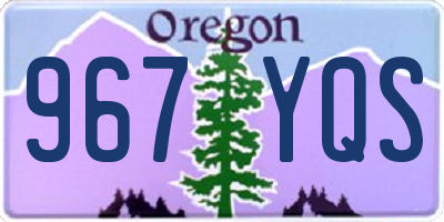 OR license plate 967YQS