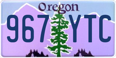 OR license plate 967YTC