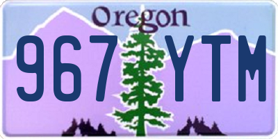 OR license plate 967YTM