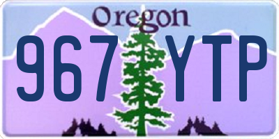OR license plate 967YTP