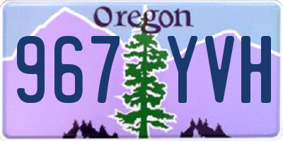 OR license plate 967YVH