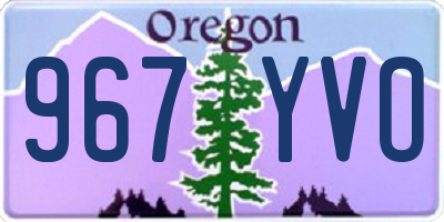 OR license plate 967YVO